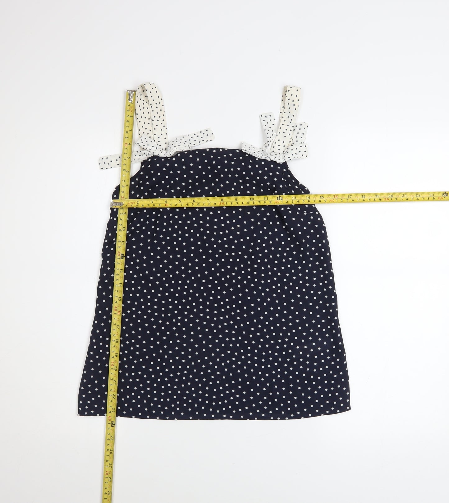 Savida Women’s Blue Polka Dot Camisole Tank Top XS