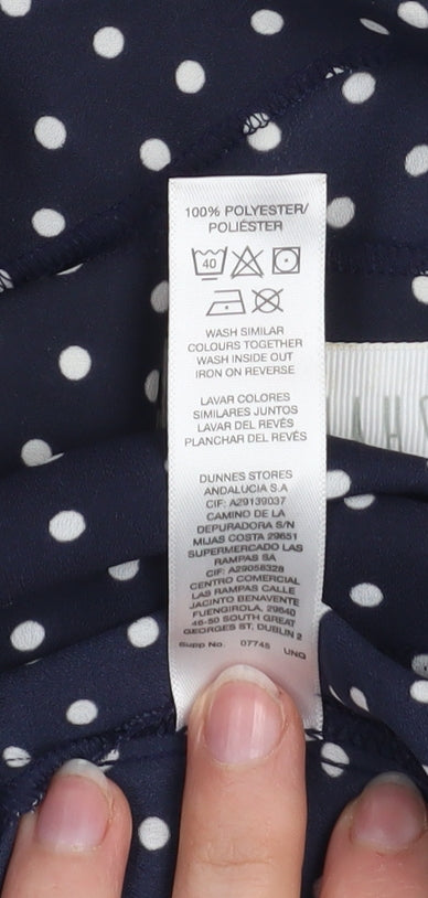 Savida Women’s Blue Polka Dot Camisole Tank Top XS