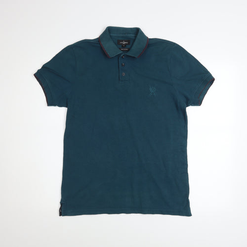 Jeff Banks Men's Blue Pure Cotton Polo Shirt Size S