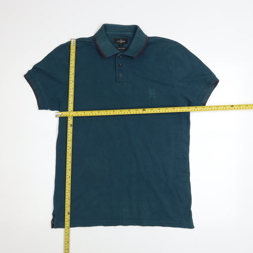 Jeff Banks Men's Blue Pure Cotton Polo Shirt Size S