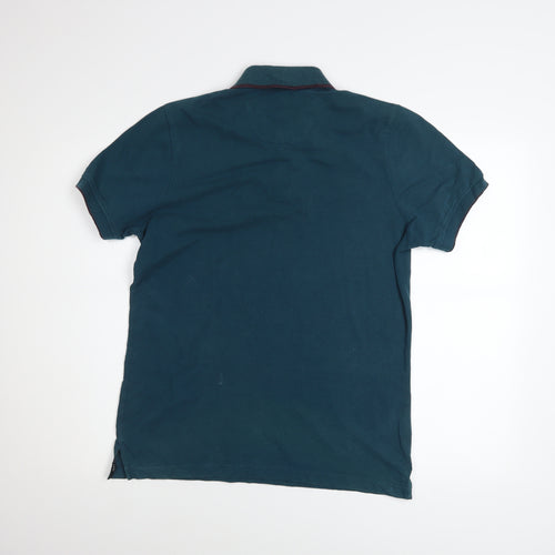 Jeff Banks Men's Blue Pure Cotton Polo Shirt Size S