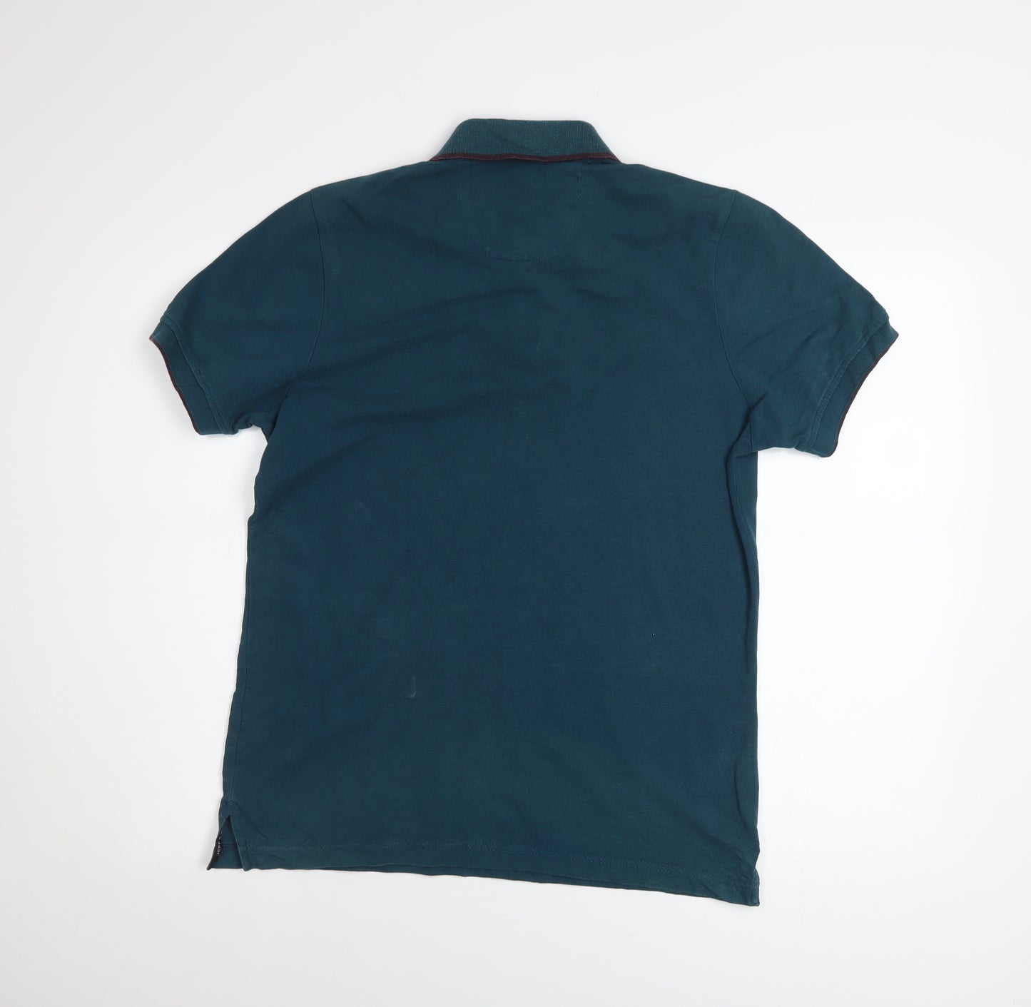 Jeff Banks Men's Blue Pure Cotton Polo Shirt Size S