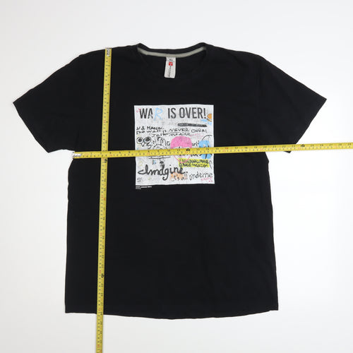 Payper Men’s Black XL Music Graphic Cotton T-Shirt