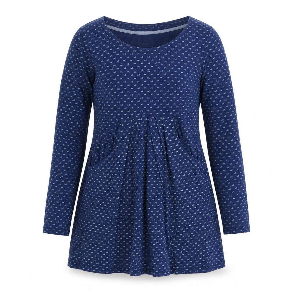 Joules Womens Blue Cotton Animal Print Fit & Flare Dress Size 10