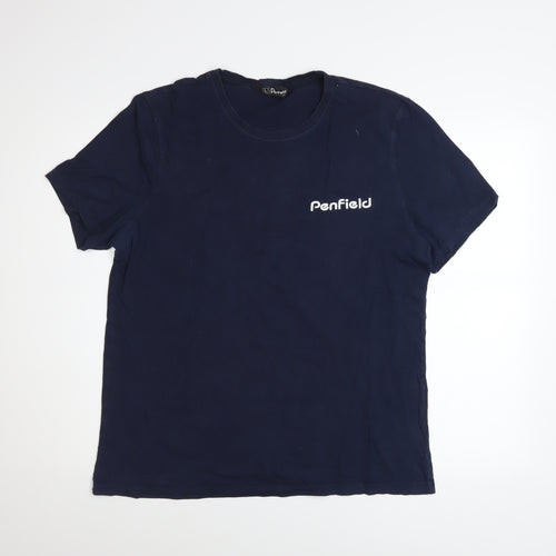 Penfield Men's Blue L Cotton Crew Neck Short Sleeve T-Shirt