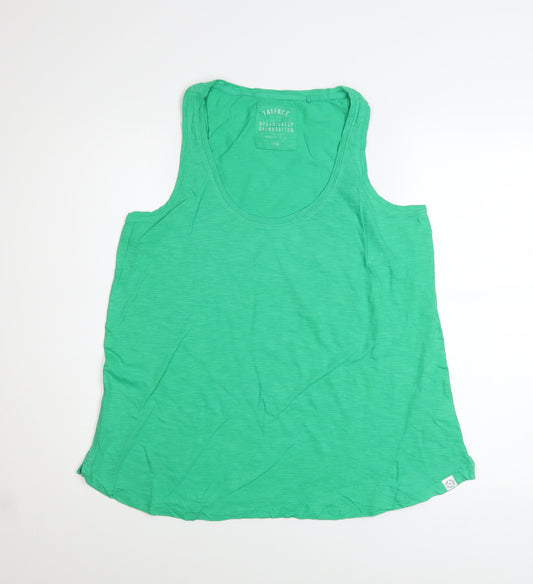 FatFace Women's Green Organic Cotton Tank Top Size 12