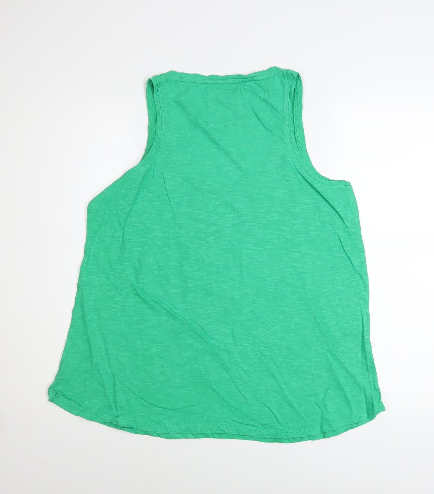 FatFace Women's Green Organic Cotton Tank Top Size 12