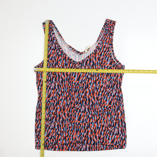 Hush Women's Multicoloured Animal Print Cotton Tank Top Size S