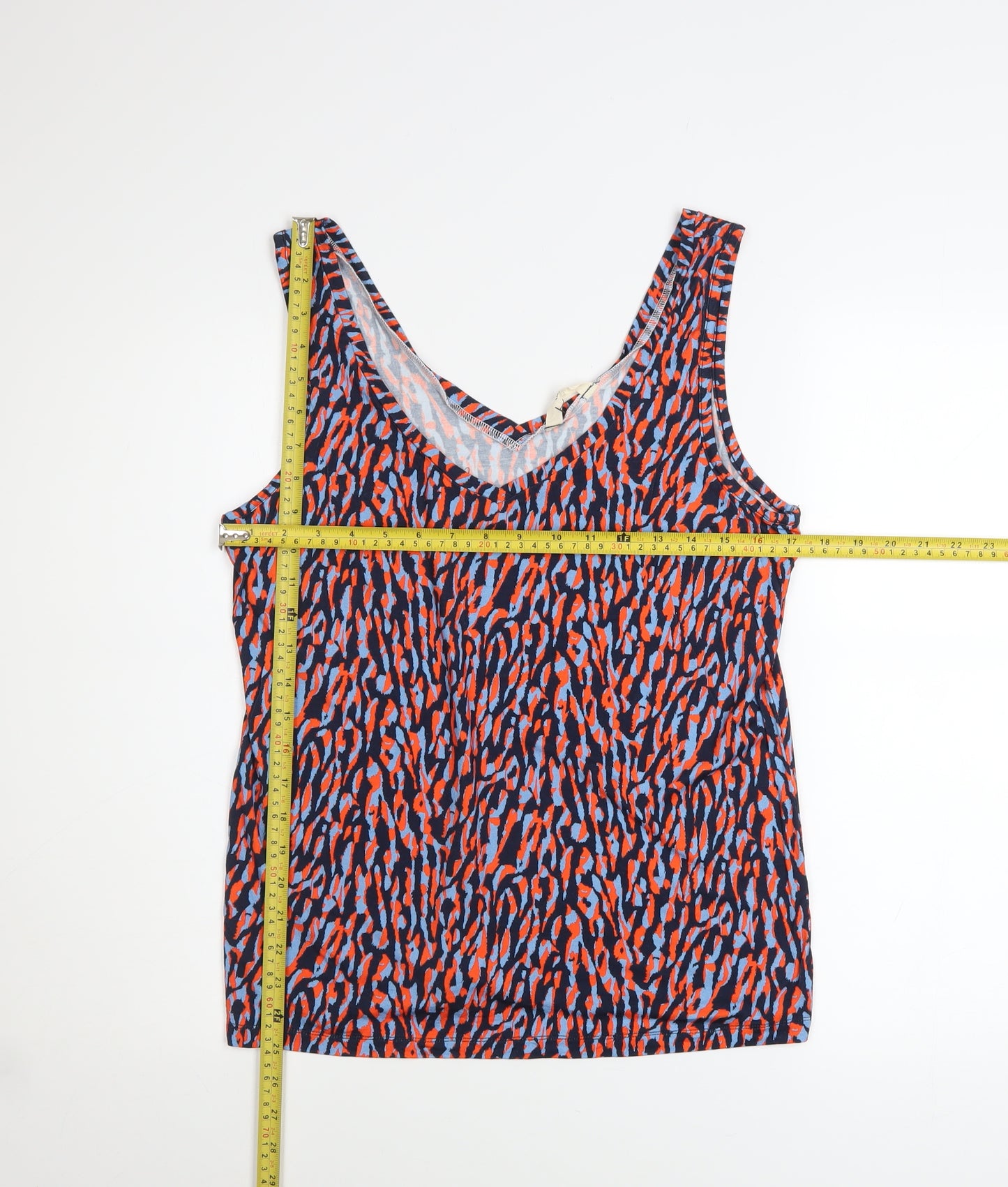 Hush Women's Multicoloured Animal Print Cotton Tank Top Size S
