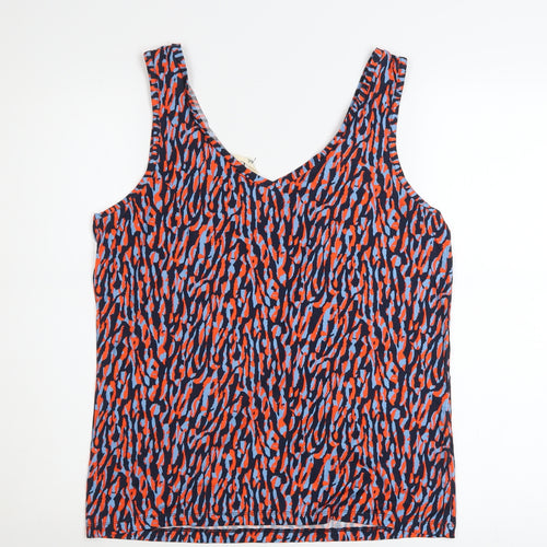 Hush Women's Multicoloured Animal Print Cotton Tank Top Size S