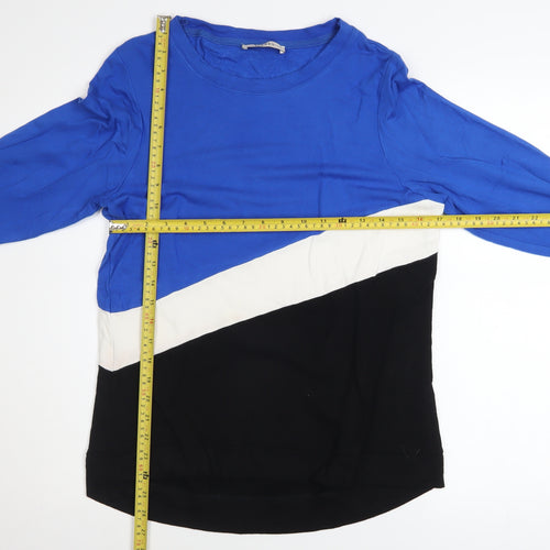 Oasis Women’s Multicoloured Long Sleeve Colourblock Top S