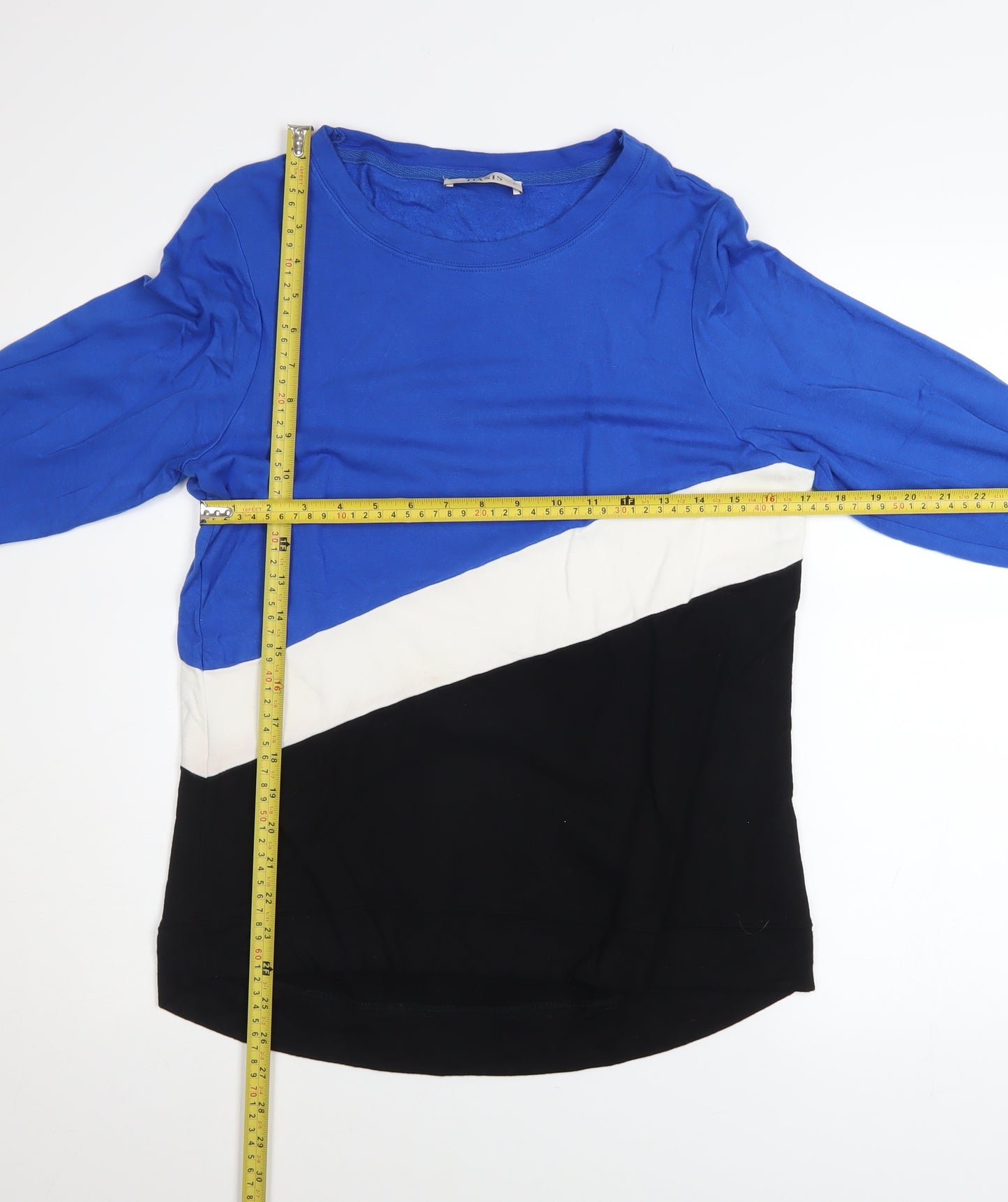 Oasis Women’s Multicoloured Long Sleeve Colourblock Top S