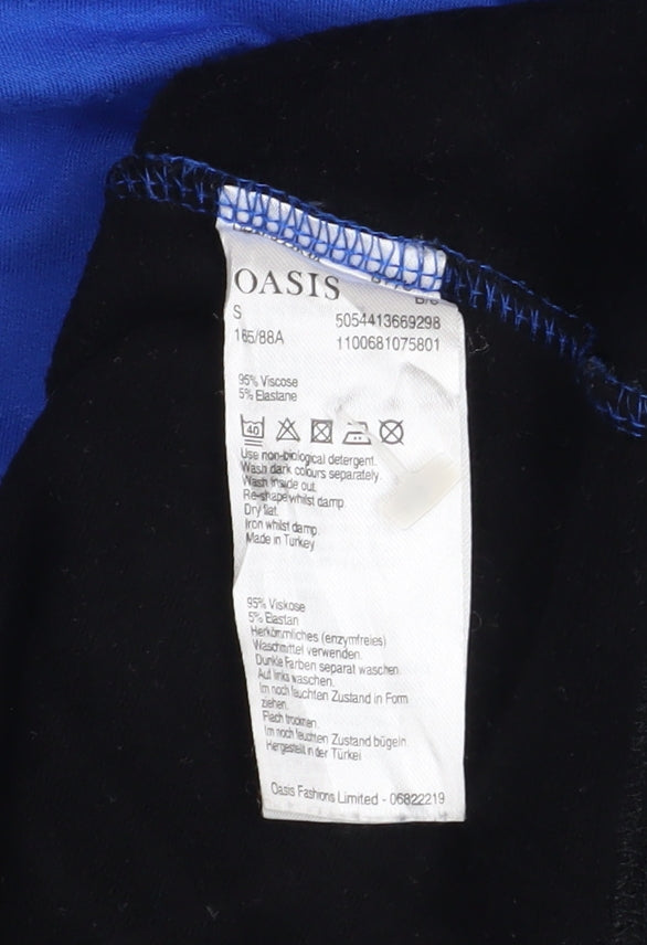 Oasis Women’s Multicoloured Long Sleeve Colourblock Top S