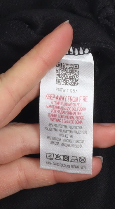 Peter Storm Womens Black Size 12 Basic Short Sleeve T-Shirt