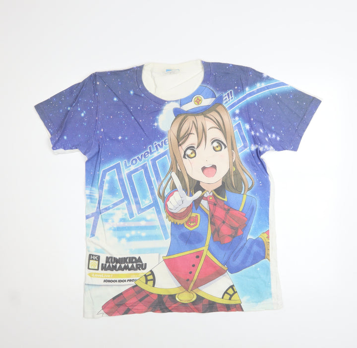 Love Live Sunshine Men’s Multicoloured Anime Graphic T-Shirt L