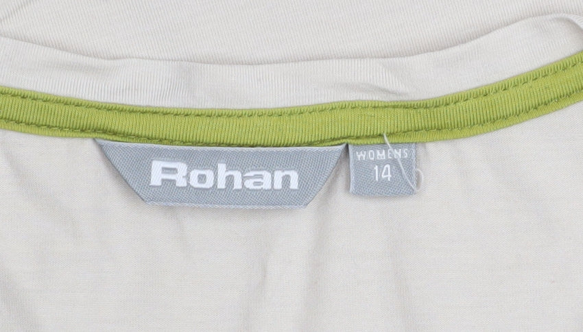 Rohan Womens Beige Serene Vest Top Size 14 Sleeveless Quick Dry