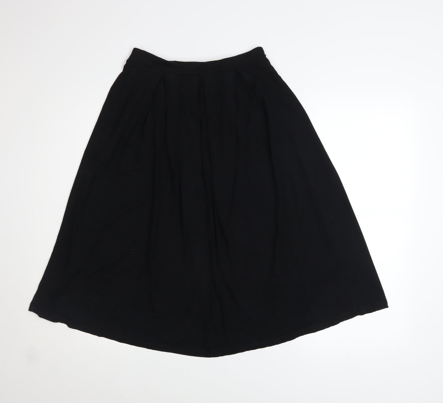 ASOS Women’s Black Midi A-Line Skirt Size 10 Viscose Lightweight