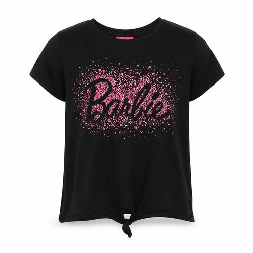 Barbie Girls Black Short Sleeve Glitter Logo T-Shirt 13-14 Years