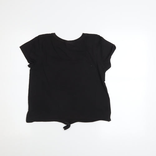 Barbie Girls Black Short Sleeve Glitter Logo T-Shirt 13-14 Years