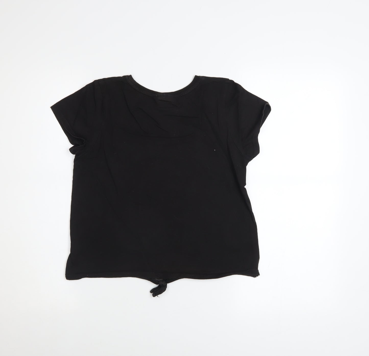 Barbie Girls Black Short Sleeve Glitter Logo T-Shirt 13-14 Years