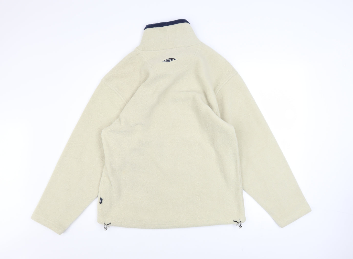 Umbro Boys Beige Fleece Pullover Sweatshirt 14 Years High Neck Winter Top