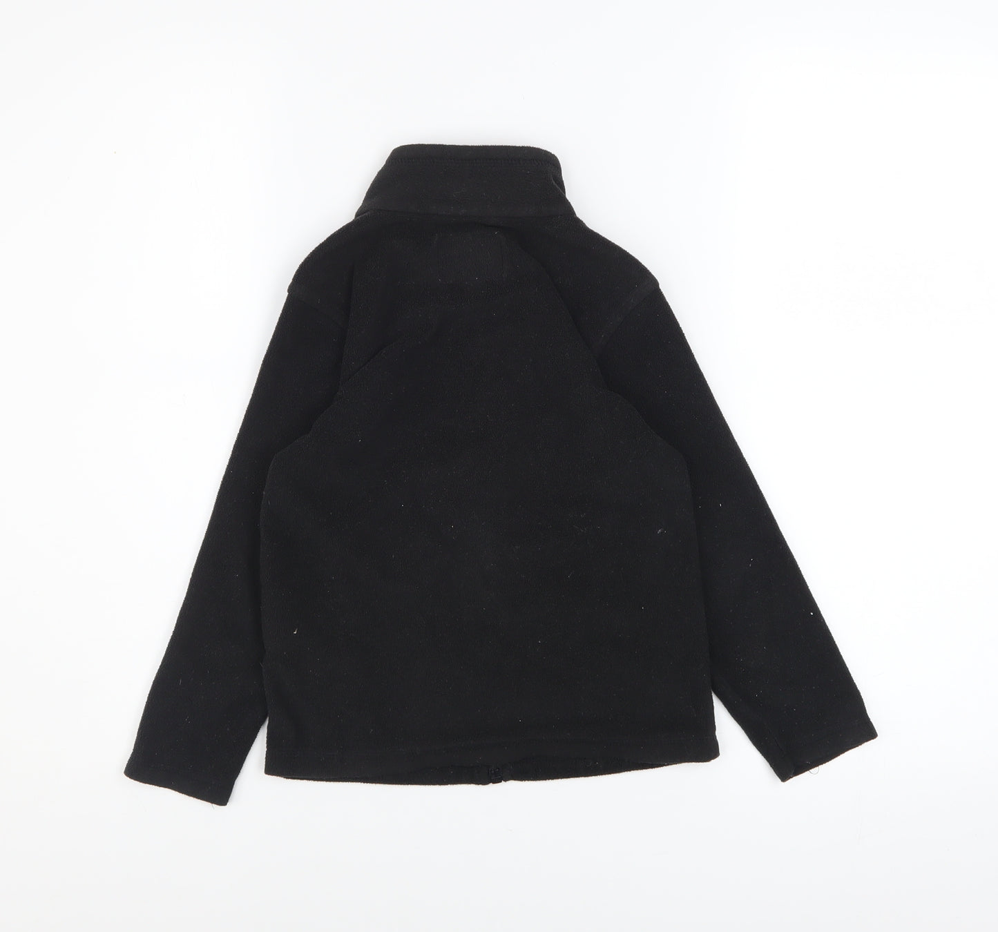 Regatta Girls Black Fleece Full Zip Mid-Length Jacket 5-6 Years Outdoor