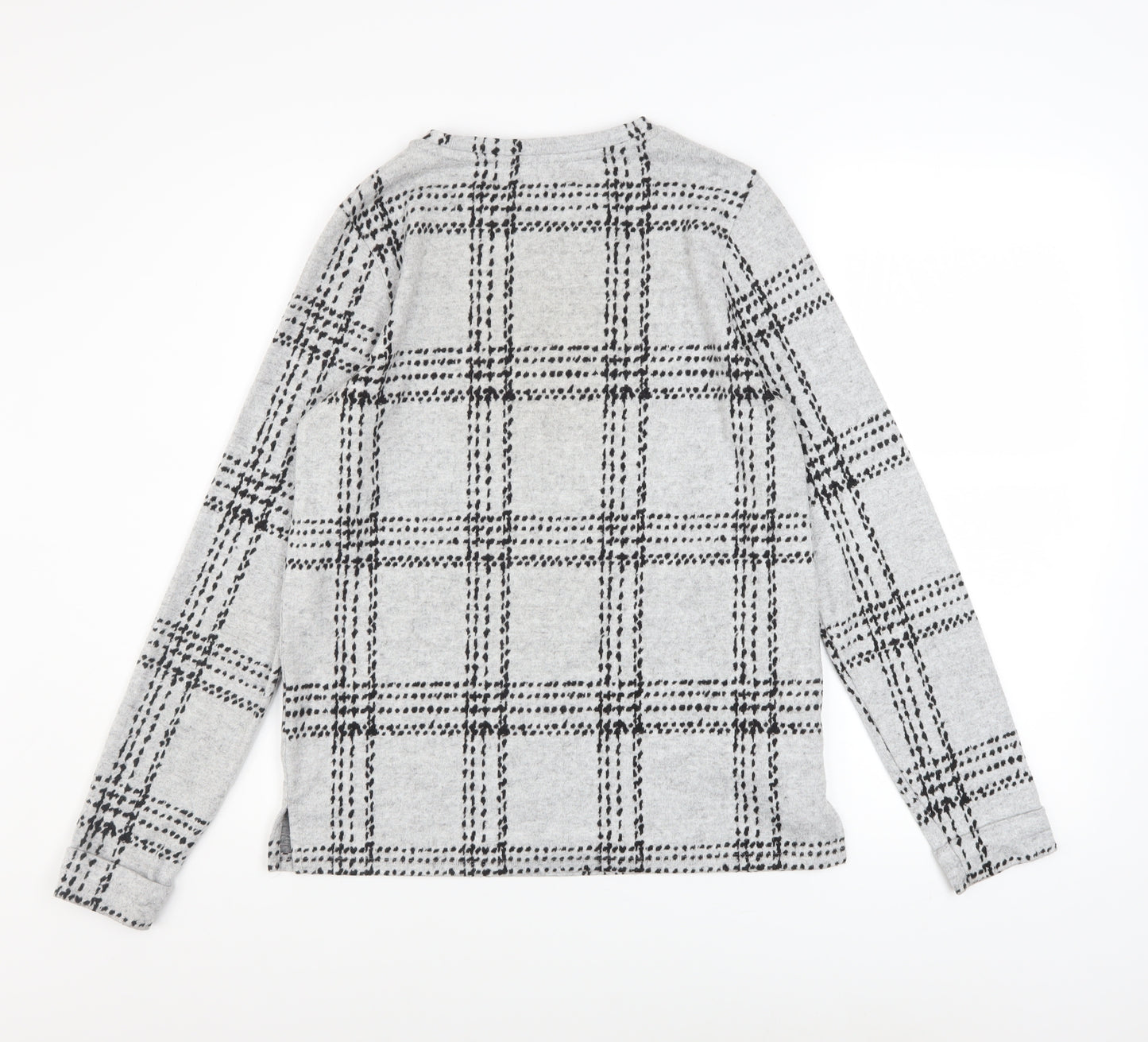 Next Women’s Grey Check Pullover Sweatshirt UK 8