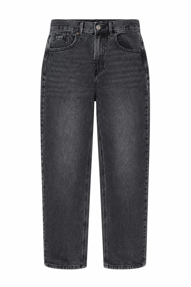 Stradivarius Women’s Grey Straight Jeans Size 8 High Rise Denim