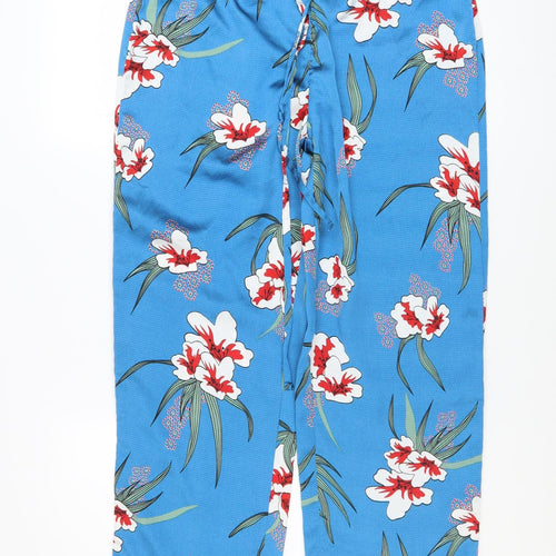 Carolyn Donnelly Women’s Blue Floral Pyjama Pants Medium Lightweight