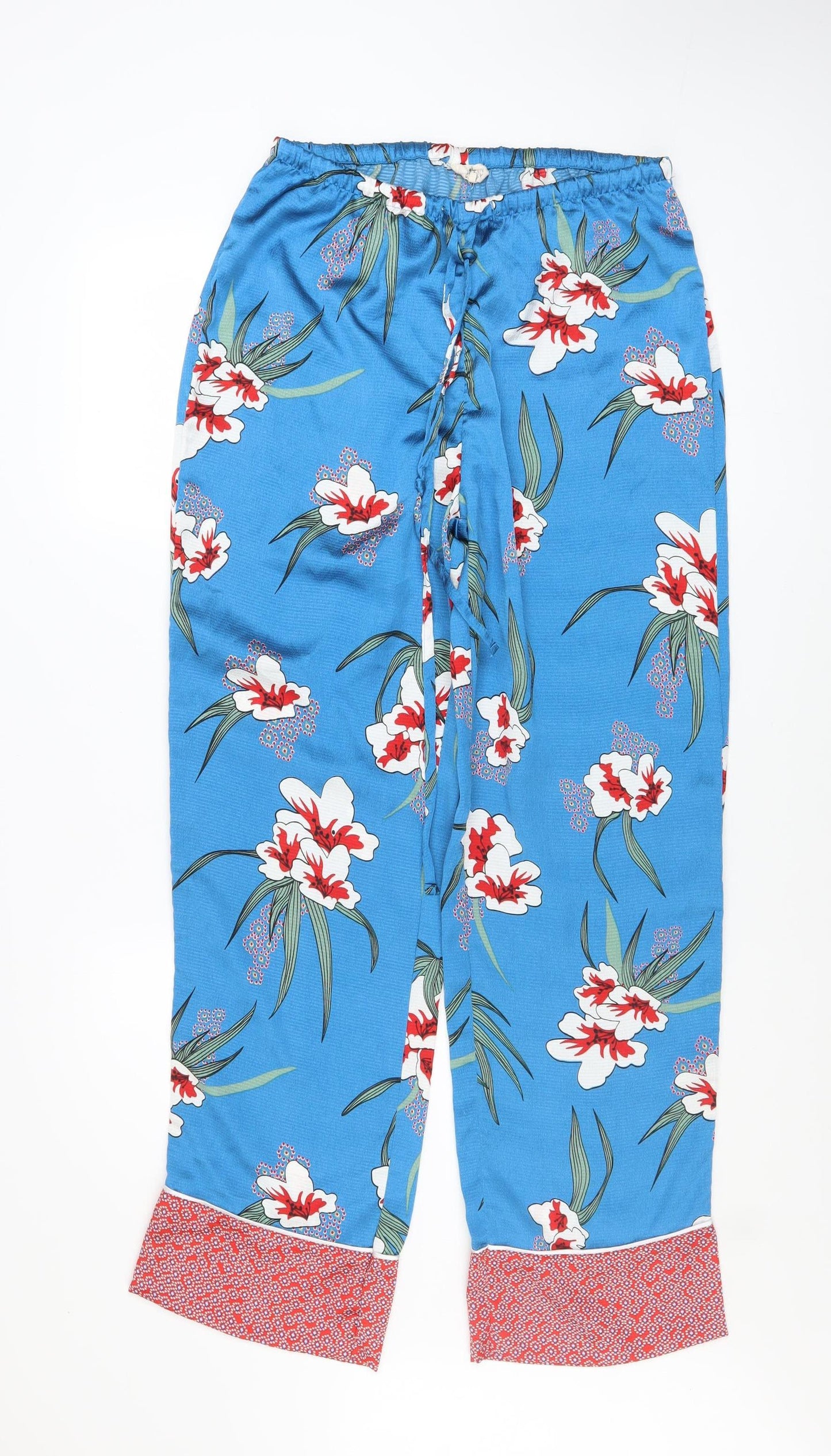 Carolyn Donnelly Women’s Blue Floral Pyjama Pants Medium Lightweight