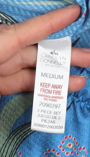 Carolyn Donnelly Women’s Blue Floral Pyjama Pants Medium Lightweight