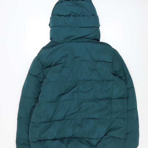 Roman Women’s Green Hooded Puffer Jacket Size 16 Quilted Winter Coat