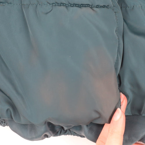 Roman Women’s Green Hooded Puffer Jacket Size 16 Quilted Winter Coat
