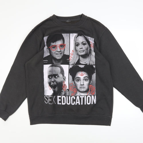 Netflix Men’s Black Sex Education Medium Pullover Sweatshirt