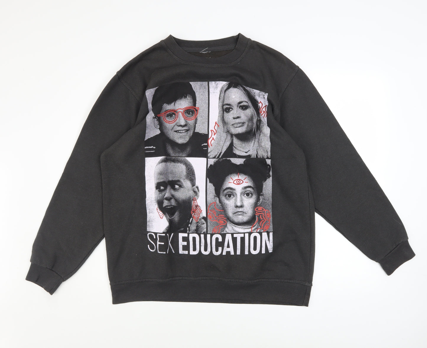 Netflix Men’s Black Sex Education Medium Pullover Sweatshirt