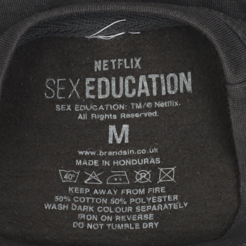 Netflix Men’s Black Sex Education Medium Pullover Sweatshirt