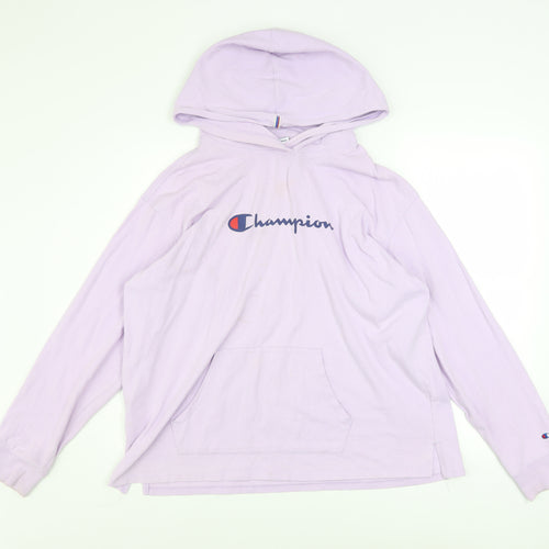 Champion Women’s Lilac Pullover Hoodie XL Cotton Athleticwear