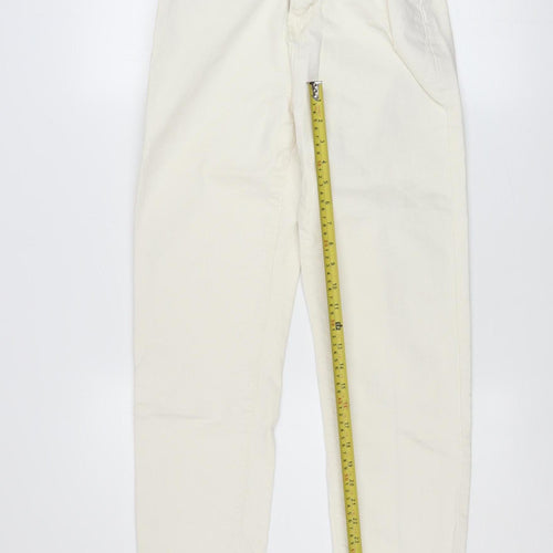 Primark Women’s Ivory Straight Leg Jeans Size 6 Regular Fit
