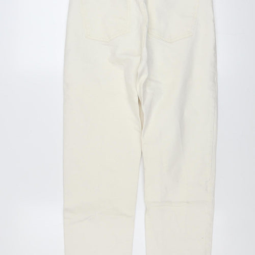 Primark Women’s Ivory Straight Leg Jeans Size 6 Regular Fit