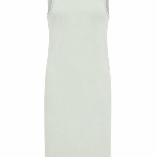 Zara Women Green XS Sleeveless Knit Midi Tank Dress