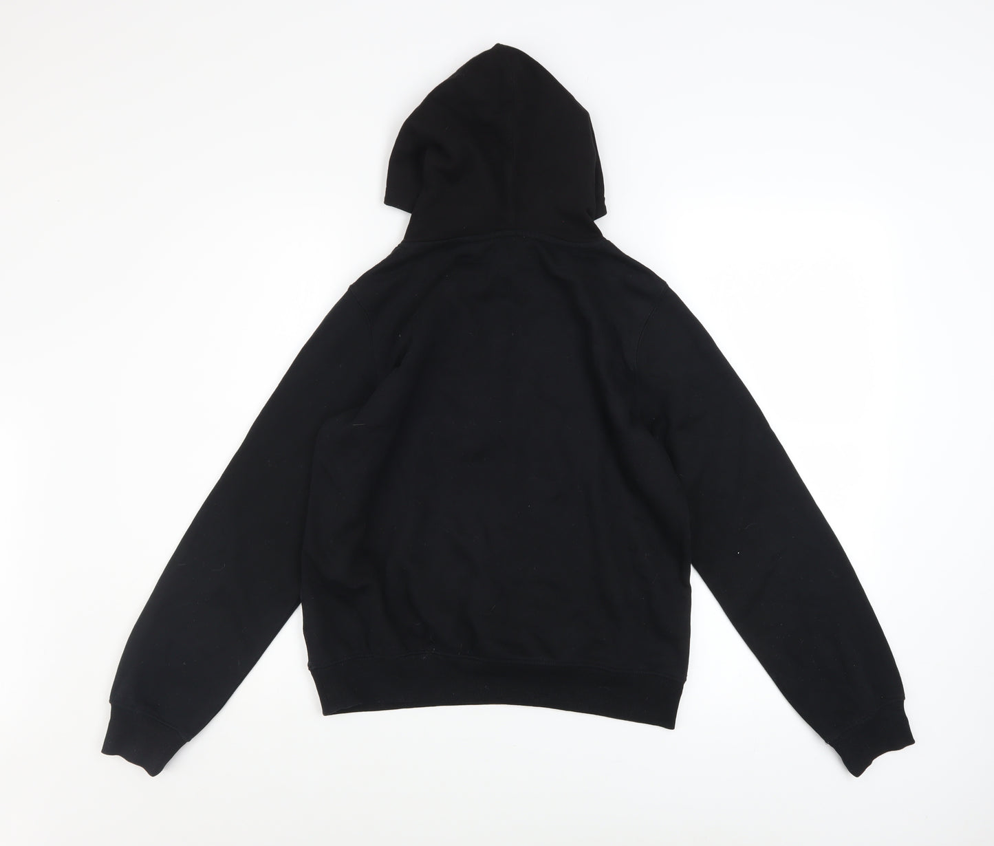 H&M Girls Black Billie Eilish Pullover Hoodie 12-14 Years Fleece Cotton Blend