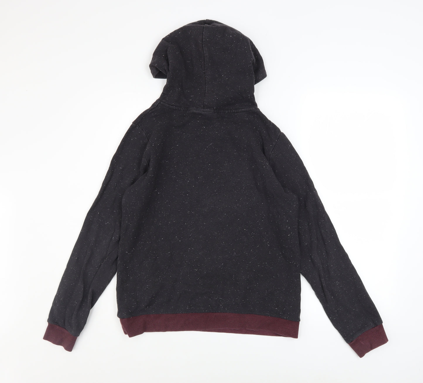 Harry Potter Women Black Hoodie Size 10 Hogwarts Crest Cotton Blend