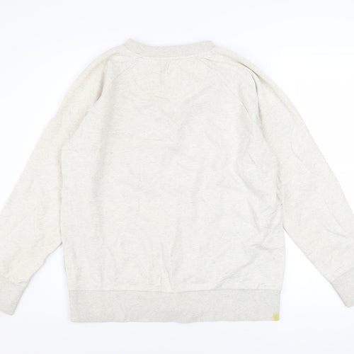Christopher Raeburn Men's Beige Graphic Print Cotton Sweatshirt M