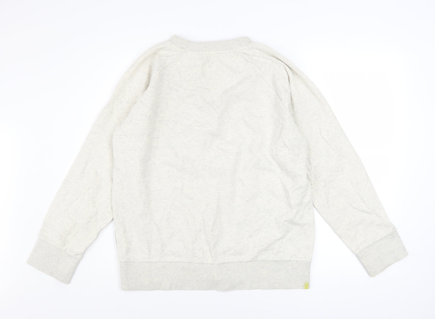 Christopher Raeburn Men's Beige Graphic Print Cotton Sweatshirt M