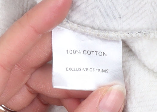 Christopher Raeburn Men's Beige Graphic Print Cotton Sweatshirt M