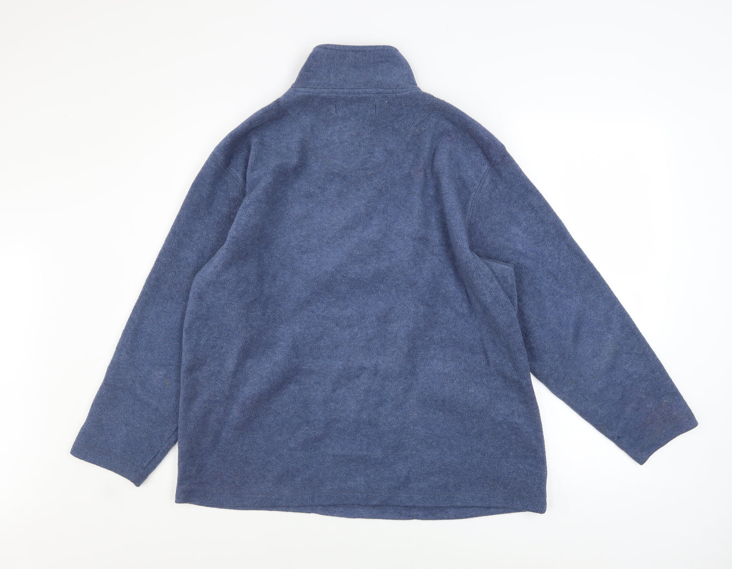 Bonmarché Women's Blue 1/2 Zip Fleece Sweatshirt Size 10-12