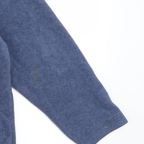 Bonmarché Women's Blue 1/2 Zip Fleece Sweatshirt Size 10-12