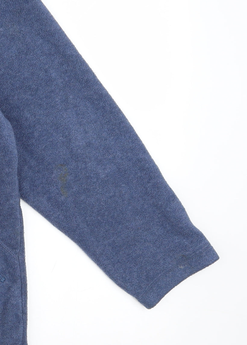 Bonmarché Women's Blue 1/2 Zip Fleece Sweatshirt Size 10-12