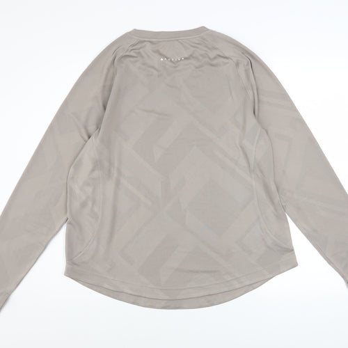 Next Men's Beige Long Sleeve Performance Workout T-Shirt L