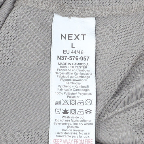 Next Men's Beige Long Sleeve Performance Workout T-Shirt L